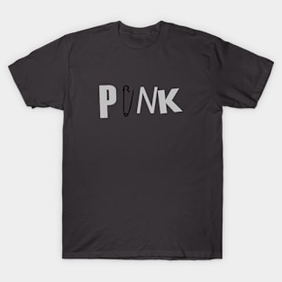 Punk, silver black T-Shirt